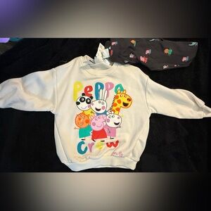 Zara Peppa Pig Crew Kids Sweatshirt and Pants Set